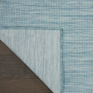 HomeRoots 6' X 9' Aqua Indoor Outdoor Area Rug - Stylish, Durable, Easy-Clean Rug for Home & Patio Decor 522439