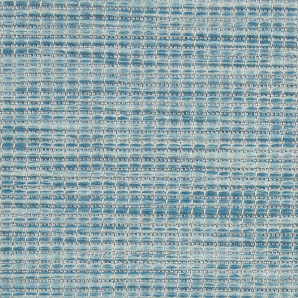Homeroots 5' X 7' Aqua Indoor Outdoor Area Rug  Polypropylene 522441