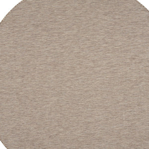 HomeRoots 8' Beige Round Area Rug - Stylish, Durable Indoor/Outdoor Floor Covering for Patios & Family Rooms 522447