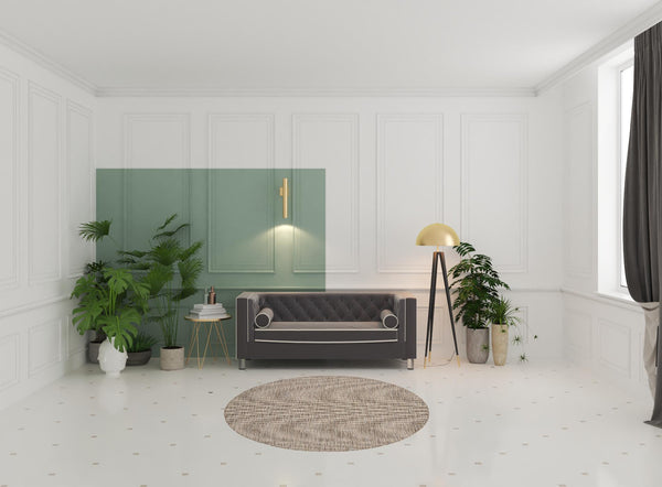 Homeroots 6' Beige Round Power Loom Area Rug  Polypropylene 522450