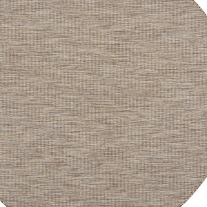 Homeroots 6' Beige Round Power Loom Area Rug  Polypropylene 522450