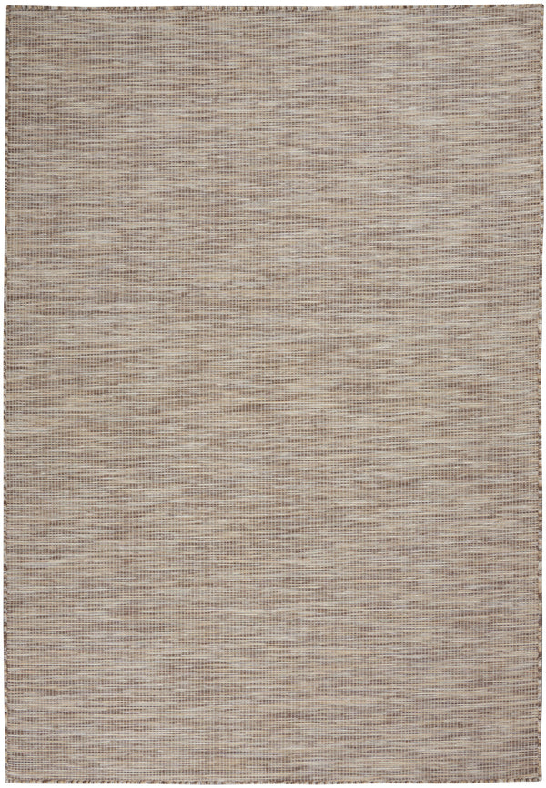 Homeroots 5' X 7' Beige Indoor Outdoor Area Rug  Polypropylene 522451