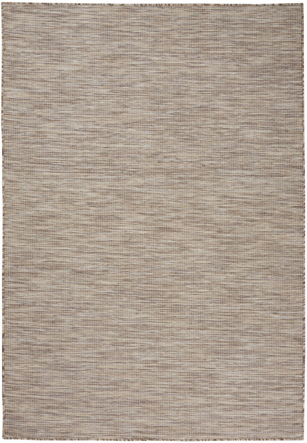 Homeroots 5' X 7' Beige Indoor Outdoor Area Rug  Polypropylene 522451