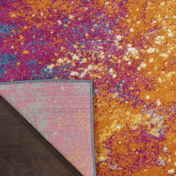 Homeroots 6' X 9' Blue Abstract Power Loom Area Rug  Polypropylene 522466