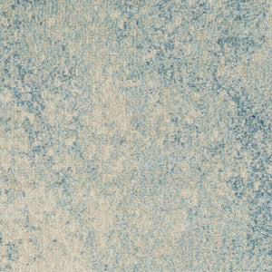 Homeroots 10' Blue Abstract Power Loom Runner Rug  Polypropylene 522470