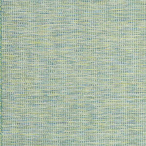 Homeroots 8' X 10' Blue And Green Indoor Outdoor Area Rug  Polypropylene 522471