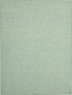 HomeRoots 8' X 10' Vibrant Blue and Green Indoor Outdoor Area Rug - Stylish, Durable, Easy Care for Any Space 522471