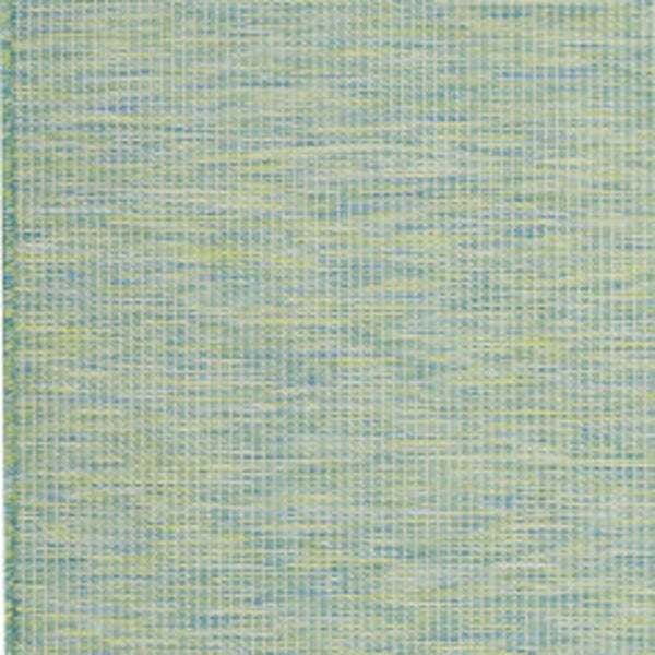 Homeroots 8' X 10' Blue And Green Indoor Outdoor Area Rug  Polypropylene 522471