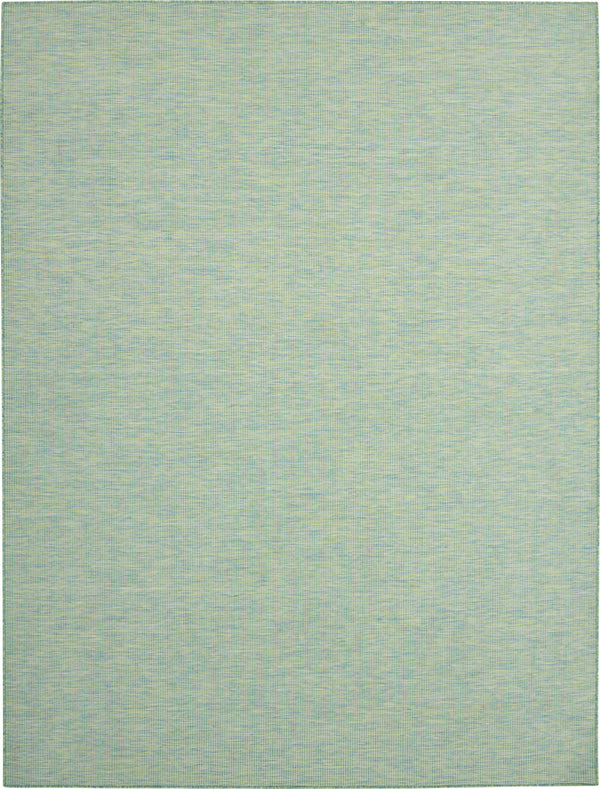 Homeroots 6' X 9' Blue And Green Indoor Outdoor Area Rug  Polypropylene 522474