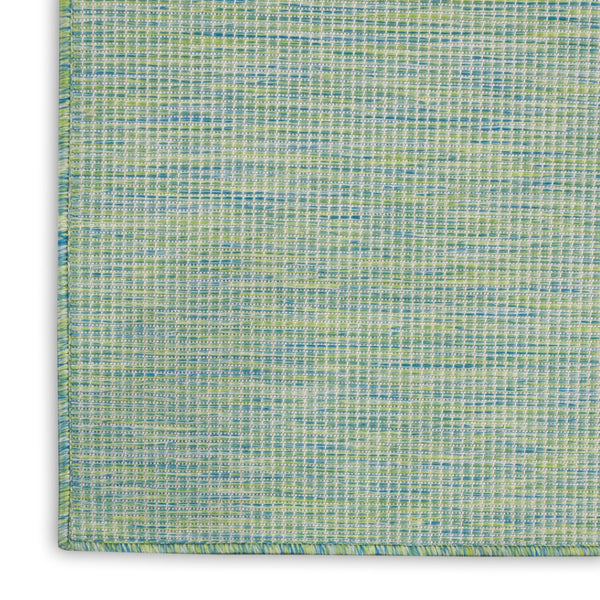 HomeRoots 6' X 9' Blue and Green Versatile Area Rug - Durable, Quick-Drying, Perfect for Indoor or Outdoor Use 522474