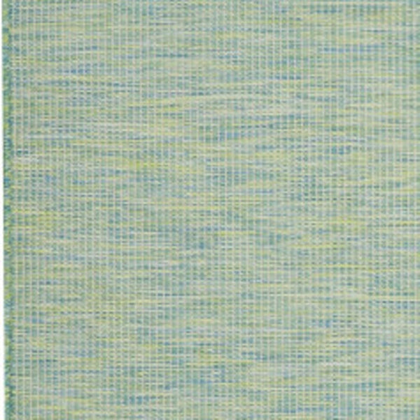HomeRoots 6' X 9' Blue and Green Versatile Area Rug - Durable, Quick-Drying, Perfect for Indoor or Outdoor Use 522474