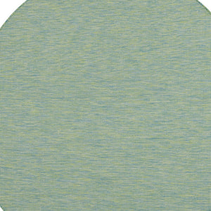Homeroots 6' Blue Round Power Loom Area Rug  Polypropylene 522475