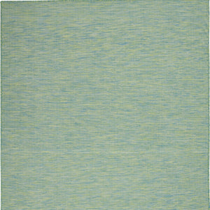 Homeroots 5' X 7' Blue And Green Indoor Outdoor Area Rug  Polypropylene 522476