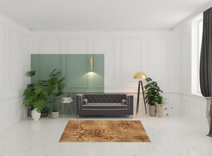 Homeroots 5' X 8' Brown Floral Power Loom Area Rug  Polyester 522484