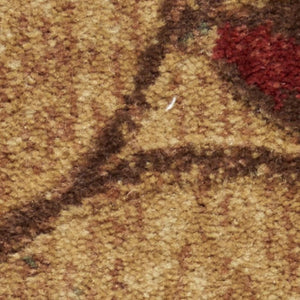 HomeRoots 10' Elegant Brown Floral Power Loom Area Rug - Timeless Charm for Living Room & Bedroom Decor 5' X 7' Rectangle 522484