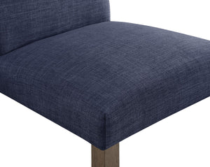 OSP Home Furnishings Everly Dining Chair  - Set of 2 Navy