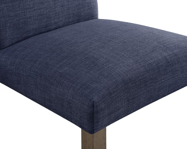 OSP Home Furnishings Everly Dining Chair  - Set of 2 Navy