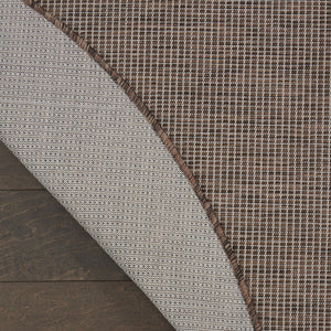 Homeroots 6' Brown Round Power Loom Area Rug  Polypropylene 522494