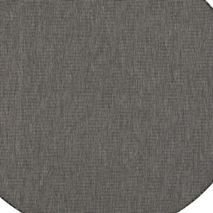 Homeroots 6' Charcoal Round Power Loom Area Rug  Polypropylene 522504