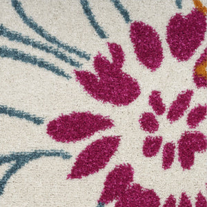 HomeRoots 8' Cream Floral Power Loom Area Rug - Timeless Elegance and Cozy Comfort for Any Room Decor 8' X 10' 522509