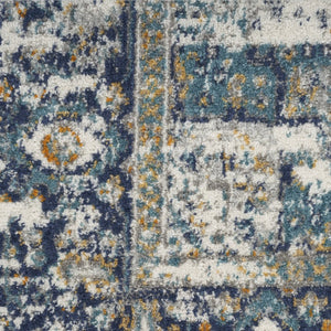 HomeRoots 8' Cream Floral Area Rug - Timeless Elegance with Distressed Vintage Appeal for Any Space 8' X 10' 522515