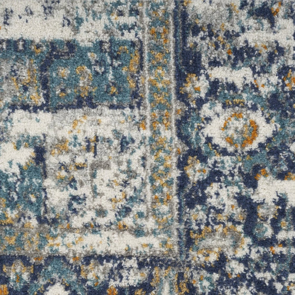 HomeRoots 8' Cream Floral Area Rug - Timeless Elegance with Distressed Vintage Appeal for Any Space 8' X 10' 522515