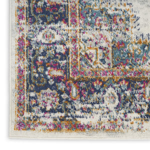 HomeRoots 8' Cream Floral Power Loom Area Rug – Elegant Distressed Design for Timeless Home Décor Appeal 8' X 10' 522517