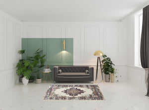 Homeroots 5' X 7' Cream Floral Power Loom Distressed Area Rug  Polypropylene 522518