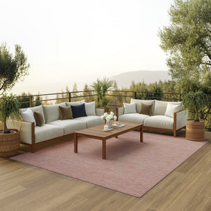 HomeRoots 8' X 10' Rainbow Area Rug - Durable, Water-Resistant Flatweave for Indoor/Outdoor Use & Easy Care 522521