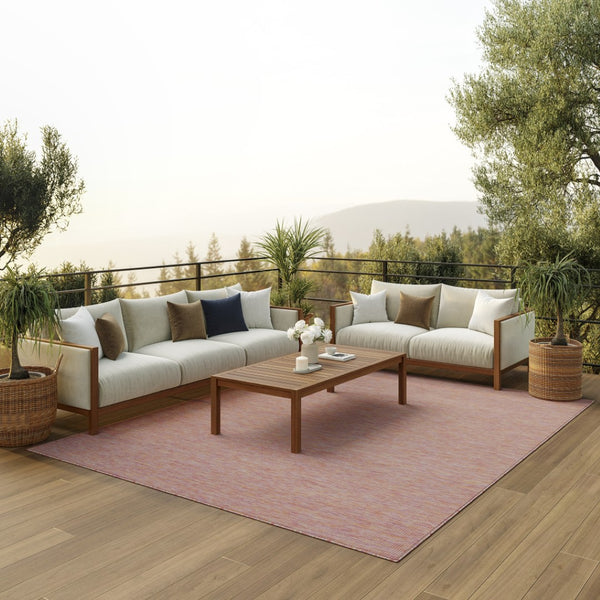HomeRoots 8' X 10' Rainbow Area Rug - Durable, Water-Resistant Flatweave for Indoor/Outdoor Use & Easy Care 522521