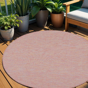 Homeroots 6' Dark Red Indoor Outdoor Area Rug   522526