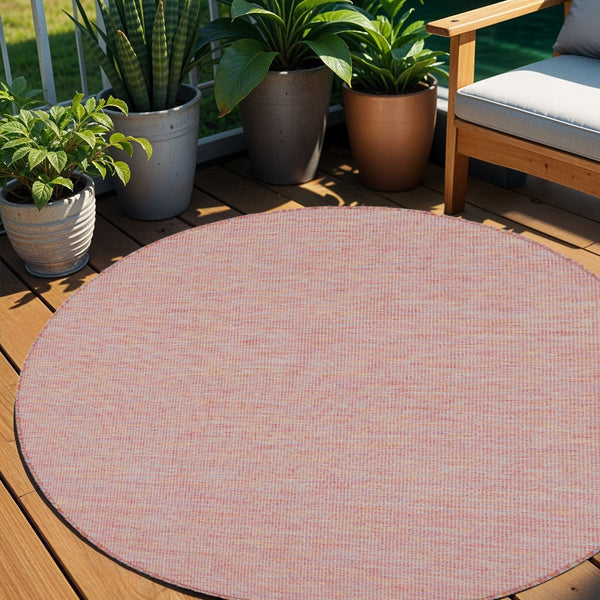 Homeroots 6' Dark Red Indoor Outdoor Area Rug   522526