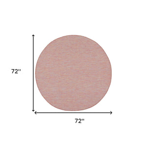 Homeroots 6' Dark Red Indoor Outdoor Area Rug   522526