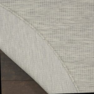 Homeroots 6' Gray Round Power Loom Area Rug  Polypropylene 522549