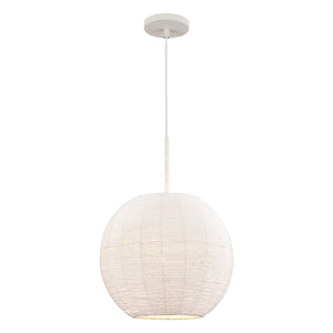 Sophie 14'' Wide 1-Light Pendant - White Coral 52255/1 Elk Lighting