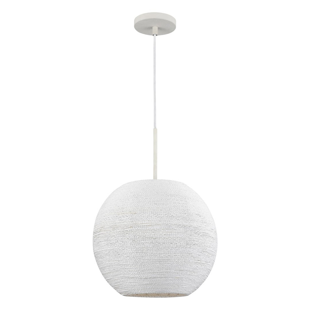 Sophie 14'' Wide 1-Light Pendant - White Coral 52255/1 Elk Lighting