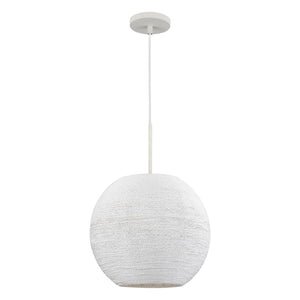 Sophie 14'' Wide 1-Light Pendant - White Coral 52255/1 Elk Lighting