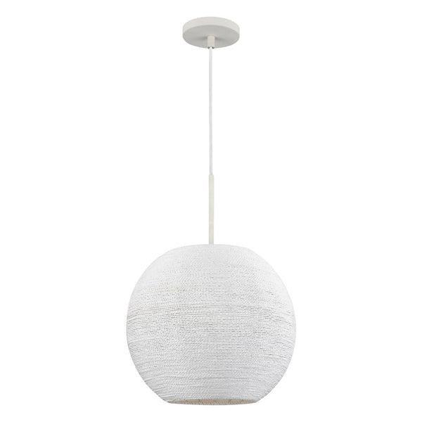 Sophie 14'' Wide 1-Light Pendant - White Coral 52255/1 Elk Lighting