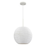 Sophie 14'' Wide 1-Light Pendant - White Coral 52255/1 Elk Lighting