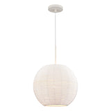 Sophie 14'' Wide 1-Light Pendant - White Coral 52255/1 Elk Lighting