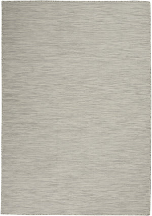Homeroots 5' X 7' Light Gray Indoor Outdoor Area Rug  Polypropylene 522550