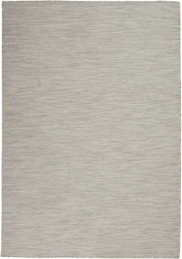 Homeroots 5' X 7' Light Gray Indoor Outdoor Area Rug  Polypropylene 522550