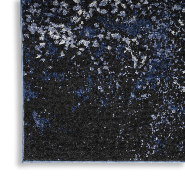 HomeRoots 8' Light Blue Abstract Area Rug - Contemporary Power Loom Design for High-Traffic Spaces & Easy Care 8' X 10' 522554
