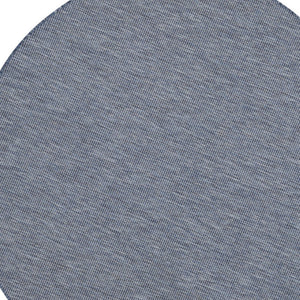 HomeRoots 8' Navy Blue Power Loom Area Rug - Elegant Geometric Design for Modern & Classic Interiors 8' Round Round 522567