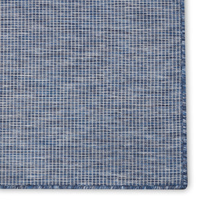 HomeRoots 7' Navy Blue Gingham Area Rug - Versatile Indoor/Outdoor Design, Easy Care, Durable & Stylish! 522568