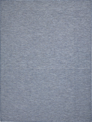 Homeroots 7' X 10' Navy Blue Indoor Outdoor Area Rug  Polypropylene 522568