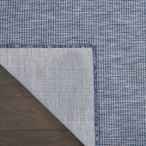 Homeroots 7' X 10' Navy Blue Indoor Outdoor Area Rug  Polypropylene 522568