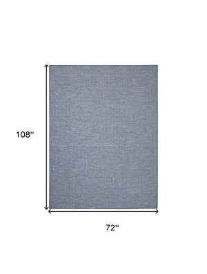 Homeroots 6' X 9' Navy Blue Indoor Outdoor Area Rug  Polypropylene 522569