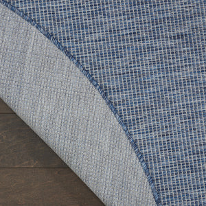 Homeroots 6' Navy Blue Round Power Loom Area Rug  Polypropylene 522570