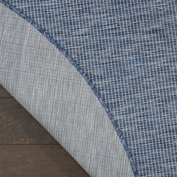 Homeroots 6' Navy Blue Round Power Loom Area Rug  Polypropylene 522570